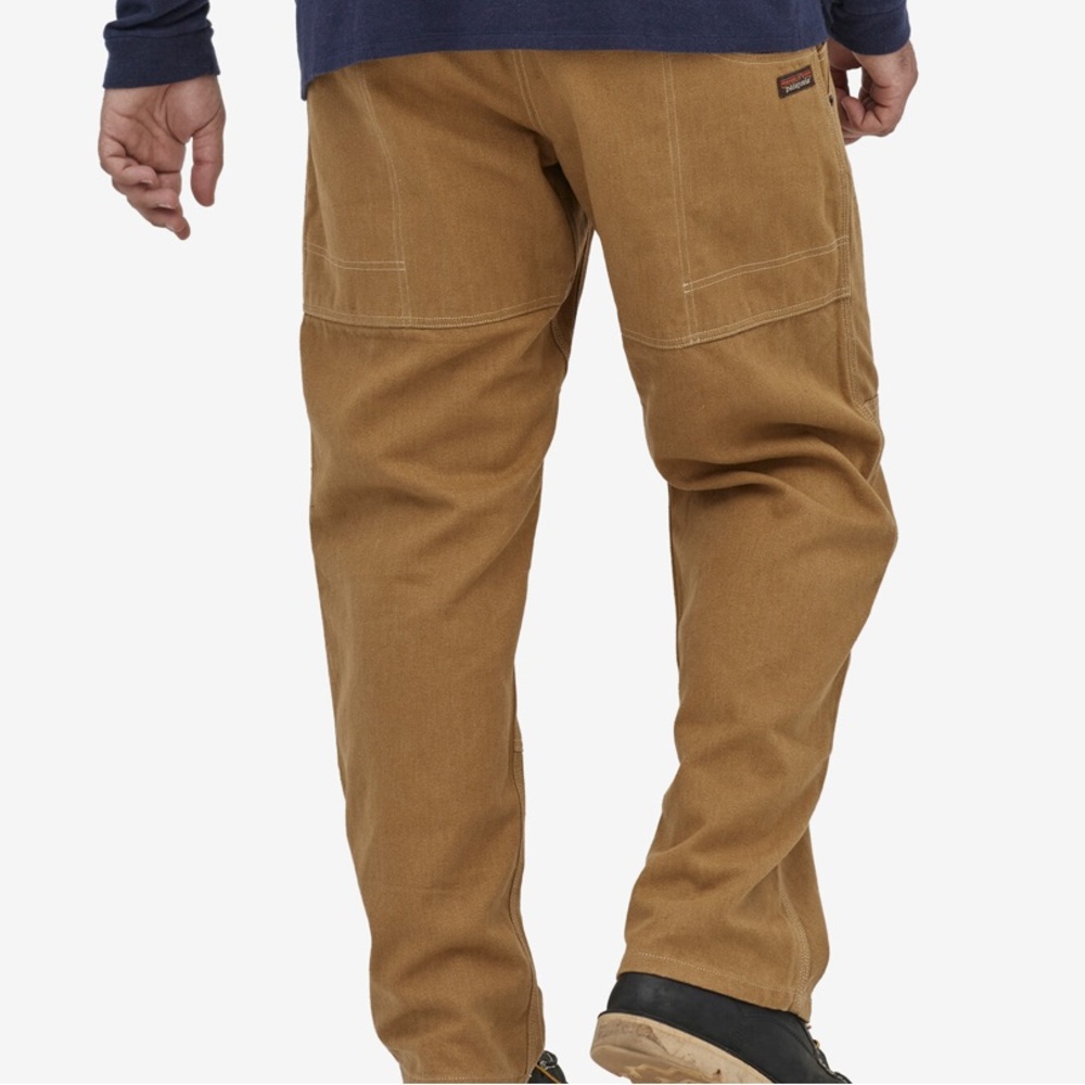 Patagonia Iron Forge Hemp Canvas Double Knee Workwear Pants Coriander Brown 42